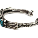 Navajo - Turquoise and Silver Bracelet c. 1920s, size 7