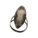Zuni - Mother of Pearl Channel Inlay and Silver Ring c. 1950s, size 6.25