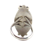 Zuni - Turquoise and Mother of Pearl Inlay and Silver Ring c. 1950s, size 10.5