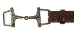 Pat Areias - Lizard Leather and Silver Belt with Mexican Silver Belt Buckle