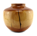 Greg Campbell - Alligator Juniper and Turquoise Turned Wooden Vessel, 9.75" x 10.25"