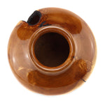 Greg Campbell - Alligator Juniper and Turquoise Turned Wooden Vessel, 9.75" x 10.25"