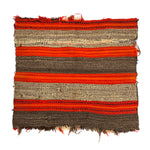 Navajo Single Saddle Blanket with Indigo Dye c. 1880s, 33" x 35.5"