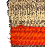 Navajo Single Saddle Blanket with Indigo Dye c. 1880s, 33" x 35.5"