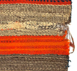 Navajo Single Saddle Blanket with Indigo Dye c. 1880s, 33" x 35.5"