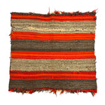 Navajo Single Saddle Blanket with Indigo Dye c. 1880s, 33" x 35.5"