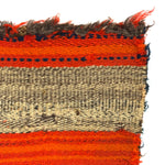 Navajo Single Saddle Blanket with Indigo Dye c. 1880s, 33" x 35.5"