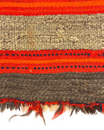 Navajo Single Saddle Blanket with Indigo Dye c. 1880s, 33" x 35.5"
