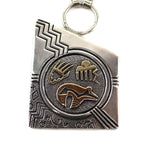 Jack Tom (b. 1948) - Navajo - 14K Gold and Sterling Silver Overlay Necklace c. 1980-90s
