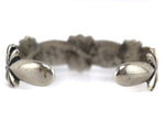 Navajo - Silver Sandcast Bracelet c. 1940s, size 6