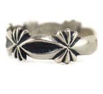 Navajo - Silver Sandcast Bracelet c. 1940s, size 6