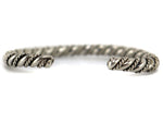 Navajo - Silver Bracelet with Rope Design c. 1940s, size 6