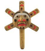 Alaskan Wood Carved Rattle c. 1980s, 14" x 9.75" x 5"