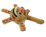 Alaskan Wood Carved Rattle c. 1980s, 14" x 9.75" x 5"