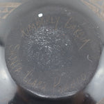 Kimberly Garcia (b. 1978) - Santa Clara Contemporary Black Sgraffito Vase with Butterfly and Flower Design, 5" x 4.25"
