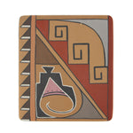 Jason D. "Okuu Pin" Garcia  - Santa Clara Polychrome Tile c. 1990s, 5.25" x 4.5"