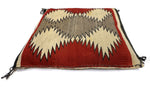 Large Pillow with c. 1930s Navajo Crystal Textile, 29" x 27.5" x 4"