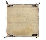 Large Pillow with c. 1930s Navajo Crystal Textile, 29" x 27.5" x 4"