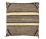 Large Pillow with c. 1920s Navajo Crystal Textile, 31" x 30" x 3.75"