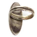 James Selina	- Hopi Silver Overlay Ring with Mudhead Kachina Design c. 1960s, size 8.25