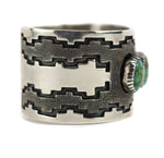 Danny Clark - Navajo - Contemporary Golden Sonoran Turquoise and Sterling Silver Overlay Bracelet, size 6.25