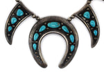 Frank Patania, Sr. (1898-1964) & Thunderbird Shop - Sleeping Beauty Turquoise and Sterling Silver Necklace and Post Earrings Set c. 1940-50s