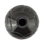Elizabeth Joy Cain (b. 1947) - Santa Clara Black Vase with Carved Avanyu Design c. 1970-80s, 7" x 7"
