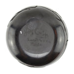 Elizabeth Joy Cain (b. 1947) - Santa Clara Black Vase with Carved Avanyu Design c. 1970-80s, 7" x 7"