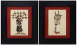 Louie Ewing (1908-1983) - Pair of Kachina Portraits