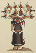 Louie Ewing (1908-1983) - Pair of Kachina Portraits