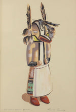 Louie Ewing (1908-1983) - Pair of Kachina Portraits