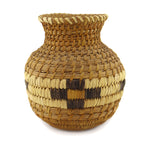 Della Cruz (Tohono O'odham) - Polychrome Olla with Flower Pictorials c. 1980s, 6.75" x 6"