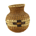 Della Cruz (Tohono O'odham) - Polychrome Olla with Flower Pictorials c. 1980s, 6.75" x 6"