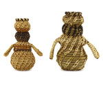 Group of 2: Della Cruz (Tohono O'odham) - Polychrome Figures c. 1980s