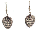 Sam Patania - Sterling Silver French Hook Earrings c. 1980s, 2.75" x 0.75"
