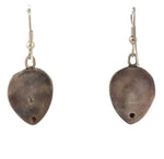 Sam Patania - Sterling Silver French Hook Earrings c. 1980s, 2.75" x 0.75"