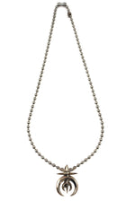 Cody Sanderson (b. 1964) - Navajo - Sterling Silver Beaded Necklace with Naja Pendant c. 2000s, 24" length