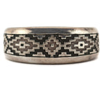 Dan A. Jackson (1944-2022) - Navajo - Silver Overlay Bracelet c. 1970-80s, size 6