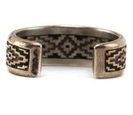 Dan A. Jackson (1944-2022) - Navajo - Silver Overlay Bracelet c. 1970-80s, size 6