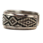 Dan A. Jackson (1944-2022) - Navajo - Silver Overlay Bracelet c. 1970-80s, size 6