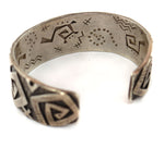 Kee Yazzie (b. 1969) - Navajo - Sterling Silver Overlay Bracelet c. 1990s, size 6.25