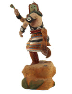 Melvin Miles - Contemporary Navajo Wood Carved "Yei Bi Chei" Dancer Kachina, 11" x 5.5" x 4.5"