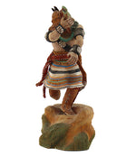 Melvin Miles - Contemporary Navajo Wood Carved "Yei Bi Chei" Dancer Kachina, 11" x 5.5" x 4.5"