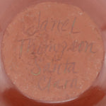 Janel Thompson - Santa Clara Polychrome Jar with Feather Design c. 1980-90s, 2.5" x 3.25"