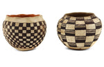 Pair of Acoma Jars with Checkered Designs c. 1920s