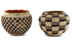 Pair of Acoma Jars with Checkered Designs c. 1920s