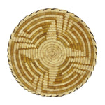 Tohono O'odham Polychrome Basket with Whirling Logs Pictorial c. 1960s, 3.5" x 15"
