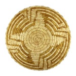 Tohono O'odham Polychrome Basket with Whirling Logs Pictorial c. 1960s, 3.5" x 15"