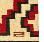Navajo Ganado Rug with Cactus Pictorials and Crosses c. 1915-20s, 44" x 26"