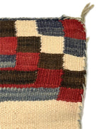 Navajo Third Phase Chief's Blanket with Indigo Dye c. 1890-1920s, 46.5" x 58"